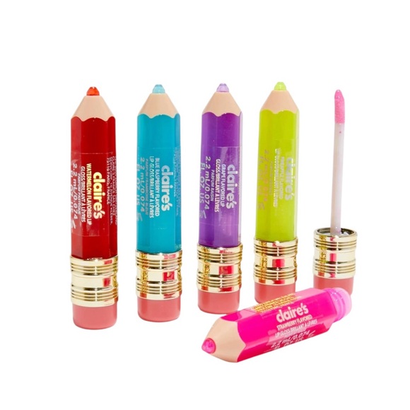 Other - Rainbow Pencil Lip Gloss Set - 5 Pack